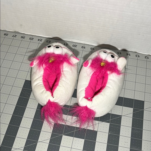 Universal Pink and White Unicorn Kids Slippers - Picture 3 of 4